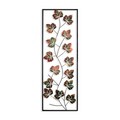Decoratiune de perete, Platane 2, Metal, Dimensiune: 32 x 90 cm, Multicolor