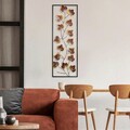 Decoratiune de perete, Platane 3, Metal, Dimensiune: 32 x 90 cm, Multicolor