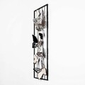 Decoratiune de perete, Kelebek, Metal, Dimensiune: 32 x 90 x 5 cm, Multicolor