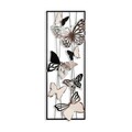 Decoratiune de perete, Kelebek, Metal, Dimensiune: 32 x 90 x 5 cm, Multicolor
