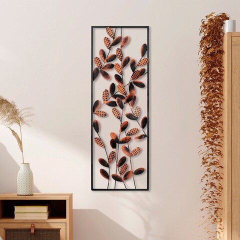 Decoratiune de perete, Olips 6, Metal, Dimensiune: 32 x 90 cm, Multicolor