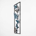 Decoratiune de perete, Tavus, Metal, Dimensiune: 32 x 90 x 5 cm, Multicolor