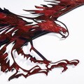 Decoratiune de perete, Eagle, Metal, Dimensiune: 71 x 63 cm, Multicolor
