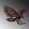 Decoratiune de perete, Eagle, Metal, Dimensiune: 71 x 63 cm, Multicolor