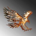 Decoratiune de perete, Eagle 2, Metal, Dimensiune: 71 x 63 cm, Multicolor