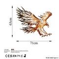 Decoratiune de perete, Eagle 2, Metal, Dimensiune: 71 x 63 cm, Multicolor