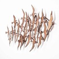 Decoratiune de perete, Martılar, Metal, Dimensiune: 121 x 57 x 5 cm, Multicolor