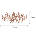 Decoratiune de perete, Martılar, Metal, Dimensiune: 121 x 57 x 5 cm, Multicolor