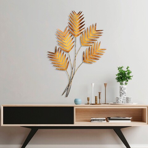Decoratiune de perete, Toona Sinensis, Metal, Dimensiune: 72 x 108 cm, Multicolor