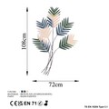 Decoratiune de perete, Toona Sinensis 3, Metal, Dimensiune: 72 x 108 cm, Multicolor