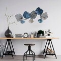 Decoratiune de perete, Zhoushan 3, Metal, Dimensiune: 80 x 42 cm, Multicolor