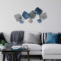 Decoratiune de perete, Zhoushan 3, Metal, Dimensiune: 80 x 42 cm, Multicolor