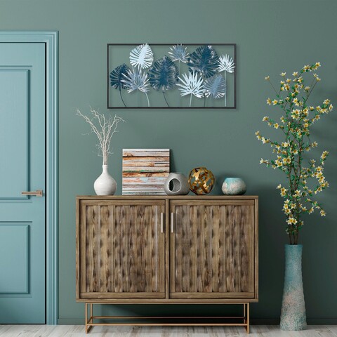 Decoratiune de perete, Yıldız, Metal, Dimensiune: 41 x 81 x 5 cm, Multicolor