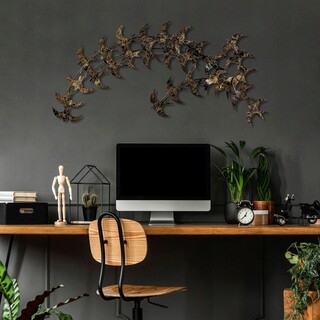 136x75 cm, Auriu;Negru