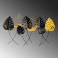 Decoratiune de perete, Casting Leaf, Metal, Dimensiune: 112 x 67 cm, Multicolor