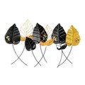 Decoratiune de perete, Casting Leaf, Metal, Dimensiune: 112 x 67 cm, Multicolor