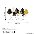 Decoratiune de perete, Casting Leaf, Metal, Dimensiune: 112 x 67 cm, Multicolor