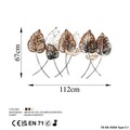 Decoratiune de perete, Casting Leaf 2, Dimensiuni: 67 x 112 cm, Multicolor