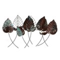 Decoratiune de perete, Casting Leaf 3, Metal, Dimensiune: 112 x 67 cm, Multicolor