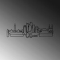 Decoratiune de perete, Ottowa, Metal, Grosime: 2 mm, Negru