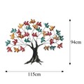 Decoratiune de perete, Yggdrasil, Metal, Dimensiune: 115 x 94 x 4 cm, Multicolor