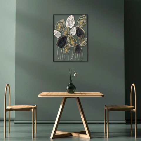 Decoratiune de perete, Atmi, Metal, Dimensiune: 50 x 70 x 5 cm, Multicolor