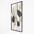 Decoratiune de perete, Atmi, Metal, Dimensiune: 50 x 70 x 5 cm, Multicolor