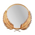 Oglinda decorativa, Palm Mirror L, Metal, Dimensiune: 59 x 57 cm, Bronz
