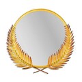 Oglinda decorativa, Palm Mirror L, Metal, Dimensiune: 59 x 57 cm, Auriu