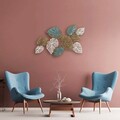 Decoratiune de perete, Horou, Metal, Dimensiune: 127 x 67 x 7 cm, Multicolor