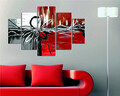 Set 5 tablouri decorative, ST148, MDF , 56 x 20 cm, Multicolor