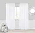 Perdea Pompoo Biala, Fashion Goods, 140x250, poliester, alb