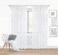 Perdea Ruffy Biala, Fashion Goods, 140x250, poliester, alb