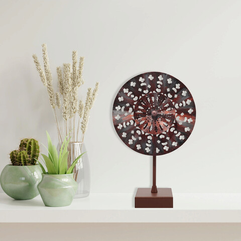 Decoratiune, Enzo, metal, 22 x 35 cm, multicolor