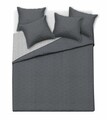Cuvertura cu 2 fete Grafit, Fashion Goods, 200x220 cm, microfibra, negru/gri