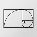 Decoratiune de perete, Golden Ratio Metal Decor, metal, 53 x 35 cm, negru