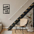 Decoratiune de perete, Think Outside The Box Metal Decor, metal, 35 x 50 cm, negru