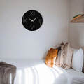 Ceas de perete, One, metal, 48 x 48 cm, negru