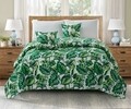 Cuvertura Palms, Fashion Goods, 200x220 cm, microfibra, verde