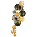Decoratiune de perete, Bronte - CH103-5, metal, 90 x 42 cm, multicolor