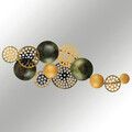 Decoratiune de perete, Bronte - CH103-5, metal, 90 x 42 cm, multicolor