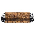 Decoratiune de perete, Last Dinner, Metal, Cadru: 100% LEMN (grosime: 3 cm), Nuc negru