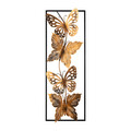 Decoratiune de perete, Butterfly, metal, 90 x 32 cm, multicolor