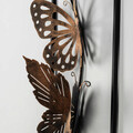 Decoratiune de perete, Butterfly, metal, 90 x 32 cm, multicolor