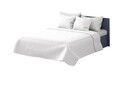 Cuvertura Pompoo Biala, Fashion Goods, 200x220 cm, microfibra, alb
