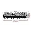 Decoratiune de perete, Last Dinner, metal, 121.5 x 38.5 cm, negru