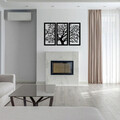 Decoratiune de perete, Arbol - M124, metal, 103 x 65 cm, negru