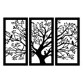 Decoratiune de perete, Arbol - M124, metal, 103 x 65 cm, negru