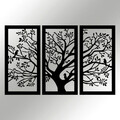 Decoratiune de perete, Arbol - M124, metal, 103 x 65 cm, negru