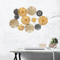 Decoratiune de perete, Gold - CH109-1, metal, 84 x 63 cm, multicolor